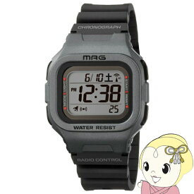 腕時計 MAG マグ ノア精密 デジタル 電波 ソーラー 防水 ウエーブフォース 銀メタリック MW-550SM【KK9N0D18P】