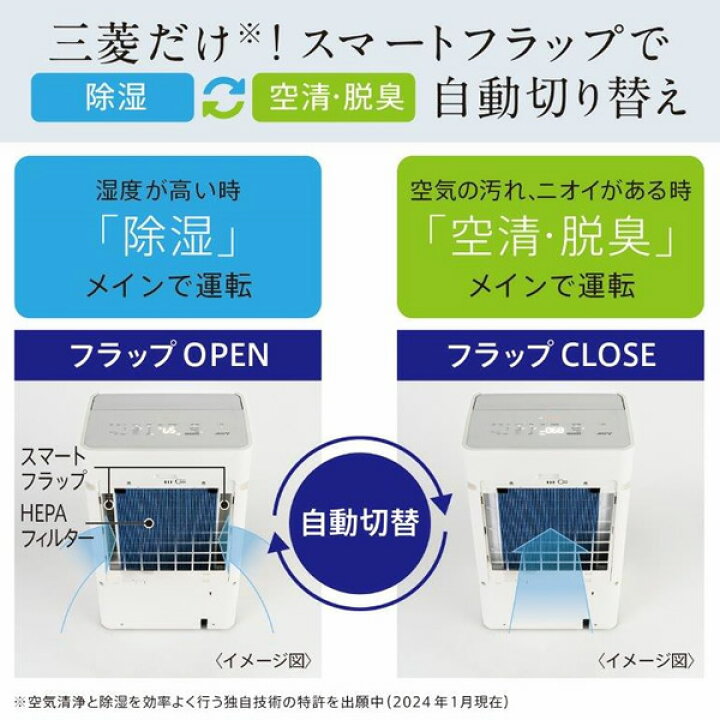 楽天市場】【在庫あり】除湿機 除湿器 三菱電気 空気清浄機 脱臭機 