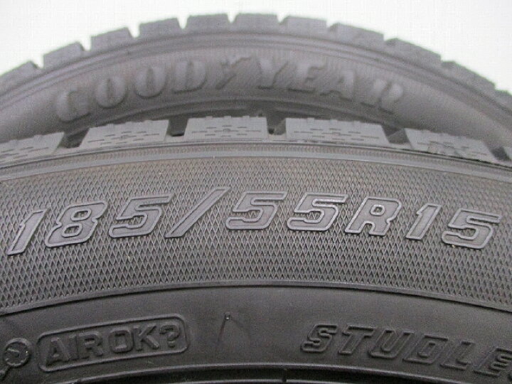 楽天市場】【中古スタッドレスタイヤ 185/55R15 4本】【GOODYEAR 