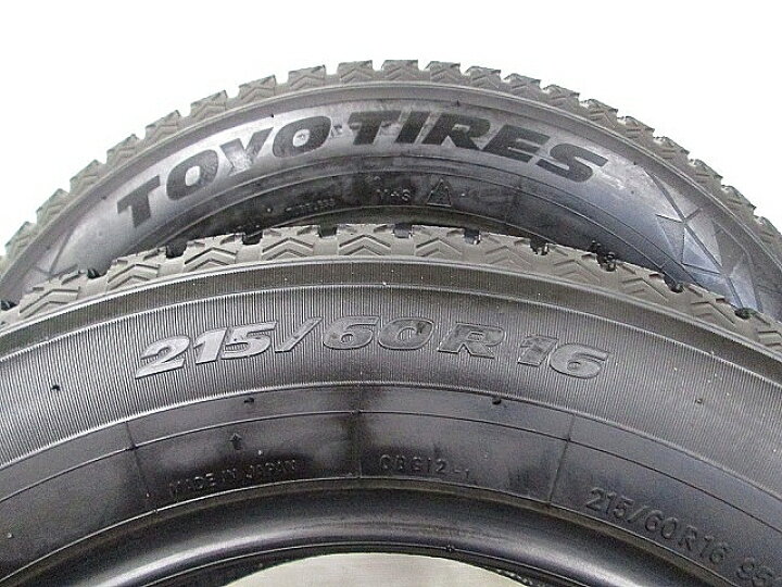 楽天市場】【中古スタッドレスタイヤ 215/60R16 2本】【トーヨー 