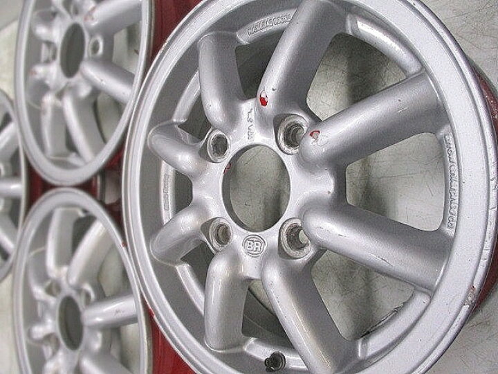 楽天市場】中古ホイール 13インチ ブラックレーシング エイトスポーク 