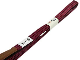 帯締め 正絹 平組帯締め 柿渋染め 帯〆 柿しぶ染め 京組紐 柿渋 新品 日本製 メール便可 臙脂色 10 帯留 訪問着 色無地 小紋 紬 おしゃれ着【メール便　送料無料】
