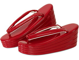 振袖 草履 厚底 草履 かかとの高い ぞうり 四枚芯 草履 4枚芯 四段 ぞうり 赤色 レッド S M L サイズ 振袖 成人式 結婚式 謝恩会 卒業式 訪問着 袴【送料無料】