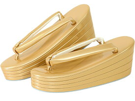 振袖 草履 厚底 四段 ぞうり 草履 四枚芯 S M L サイズ 四段重ね高級草履 金色/ゴールド 振袖 成人式 結婚式 謝恩会 卒業式 訪問着 袴 舞台 送料無料