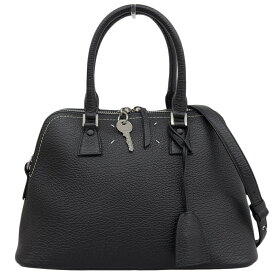 【中古】 超美品 メゾン マルジェラ Maison Margiela 2016年 S56WD0019 5AC レザー 2way ショルダー クロスボディ ハンド バッグ ミディアム 黒 レディース メンズ