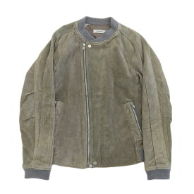 楽天スーパーセール！【中古】超美品 ノンネイティブ nonnative 2017年商品 NN-J3205 リバティコラボ スエード レザー ライダース ブルゾン 1 メンズ