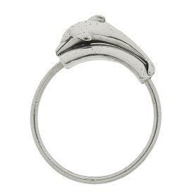 【中古】 美品 エルメス HERMES 60-70年代 ヴィンテージ アーカイブ ドルフィン キーリング キーホルダ バックチャーム シルバー925 SV925 レア レディース メンズ