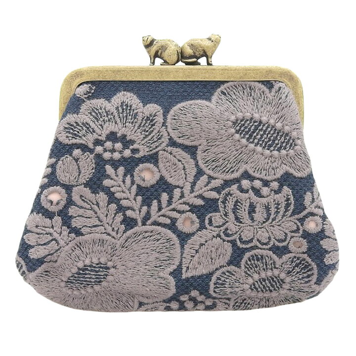 美品 ミナペルホネン mina perhonen tambourine カドルパース ネイビー  