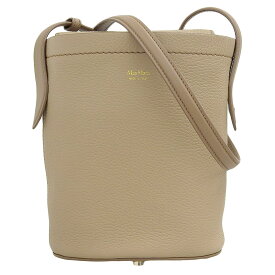 【中古】 超美品 マックスマーラ MAX MARA 2021年 ディアレザー ショルダー バケット バケツ クロスボディバッグ 定価95700円 ベージュ レディー ほぼ未使用