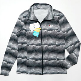 ★フィラ FILA 新品 メンズ 吸水速乾 ドライ UVプロテクト 快適 トレーニング ジャケット 黒 Mサイズ [413311-BK-M] 一 二 壱★QWER