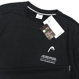 ●送料390円可能商品 ヘッド HEAD 新品 メンズ 抗菌防臭 トレーニング 半袖 Tシャツ 黒 Lサイズ [1242000A2H-17-L] 一 三 弐★QWER