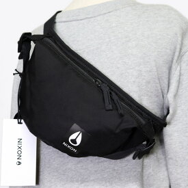 ★ニクソン NIXON 新品 ロゴ入り シンプル カジュアル ボディバッグ ウエストバッグ ポーチ BAG 鞄 黒 [C28510011N]一 六★QWER QQAA-45