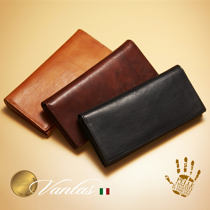 楽天市場】VANTAS メンズ 財布 長財布 本革 二つ折り イタリア レザー 