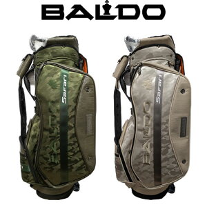 BALDO �o���h �X�^���h �L���f�B�o�b�O �T�t�@�� SAFARI CAMO JACQUARD & CROCO STAND CADDIE BAG LIMITED EDITION ��p�w�b�h�J�o�[�Z�b�g�t