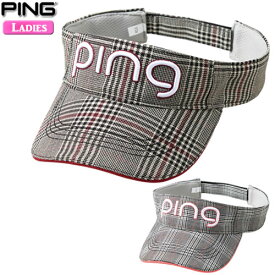 ピン PING ゴルフ レディースプレイドバイザー Ladies Plaid Visor 全2色 HW-L2202/36451
