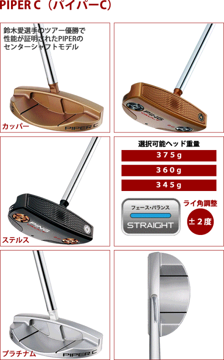【鈴木愛】PING VAULT 2.0 パター 　センターシャフト PING Vault 2.0 パター