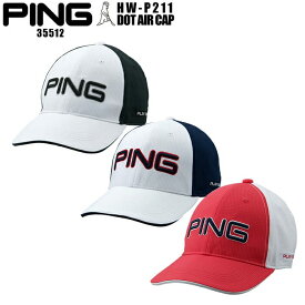 ピン ゴルフ PING HW-P211 ドットエアー キャップ 35512 DOT AIR CAP 帽子 ラウンディッシュ機能