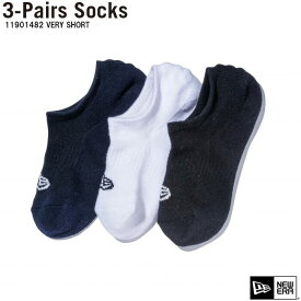 【ポイント10倍】ニューエラ NEW ERA 11901482 3Pairs VERY SHORT SOCKS マルチ ソックス ベリーショート 3ペア