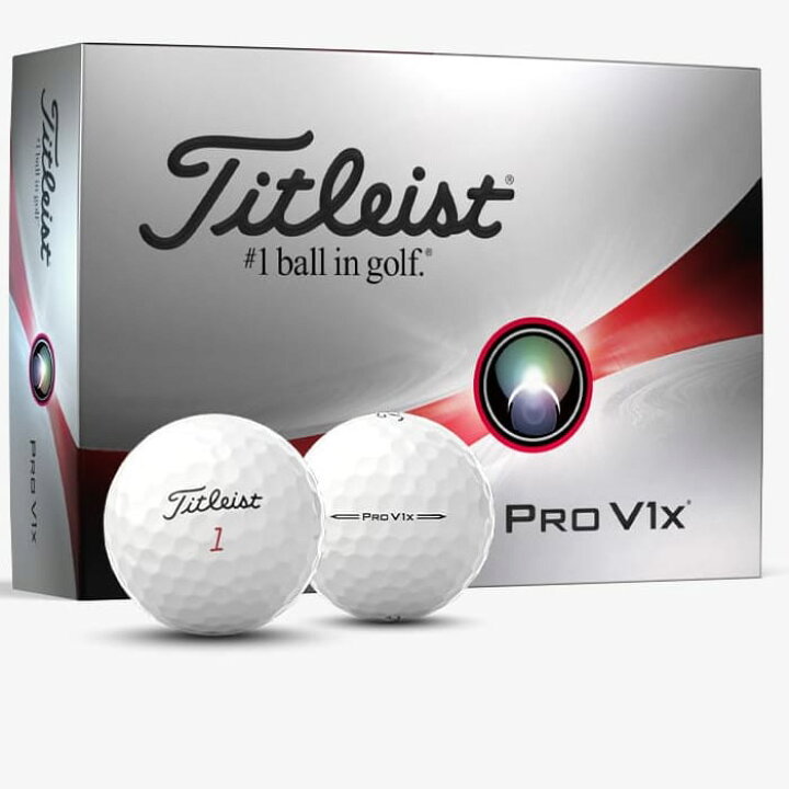 楽天市場】タイトリスト 2023 PRO V1X 1ダース 12球 ゴルフ ボール 