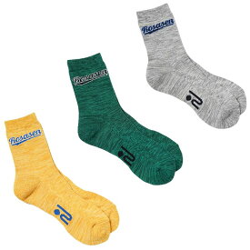 ロサーセン Rosasen 046-47832 メンズ カレッジロゴ レギュラー丈 ソックス SOCKS 25-27cm ゴルフ 靴下