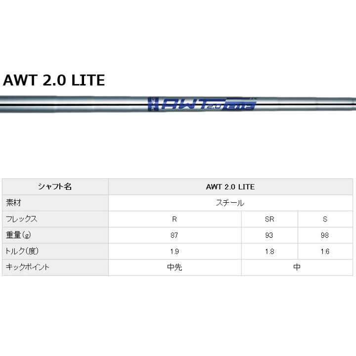 楽天市場】ピン ゴルフ PING BLUEPRINT T アイアン AWT 2.0 LITE 6I~PW 