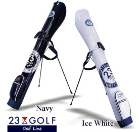 【PREMIUM CHOICE】23区GOLF クラブロゴシリーズBIG LOGO エナメルセルフスタンドバック【BO1PCM-0811】【GOLFLINE】《フード付き》