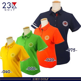 【PREMIUM SALE】 【秋のゴルフ応援セール】23区GOLF・レディース【吸水速乾/UVケア】エイトロック半袖ポロシャツ【KHVLCM-0408】＝＝＝Made in Japan＝＝＝