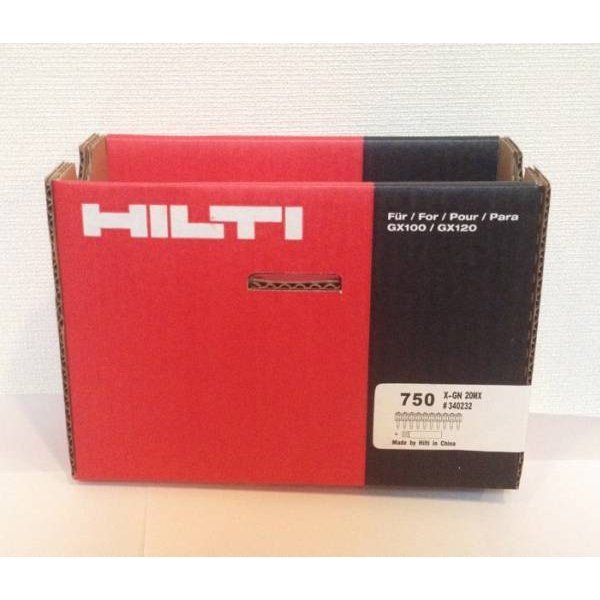 HILTI ヒルティ GX100/120用 ガスピン X-GN 20MX (750本) 鋲打 GX 3