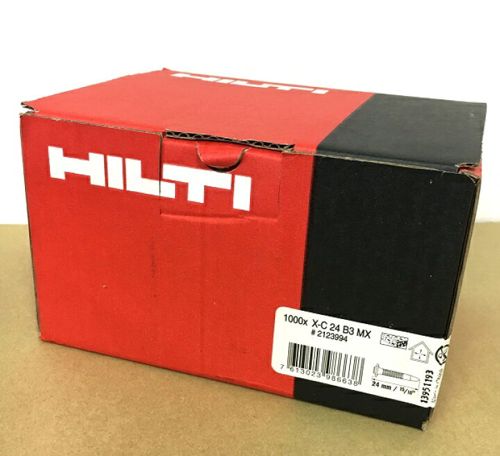 楽天市場】HILTI ヒルティ BX 3用ピン (連発) X-C 24 B3 MX (1000本 
