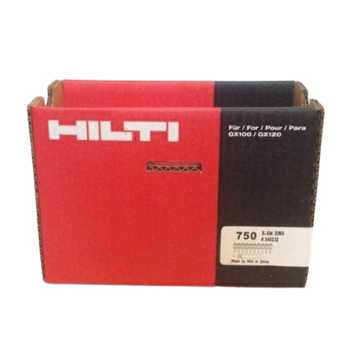 楽天市場】HILTI ヒルティ GX100/120用 ガスピン X-GN 20MX (750本) 鋲 