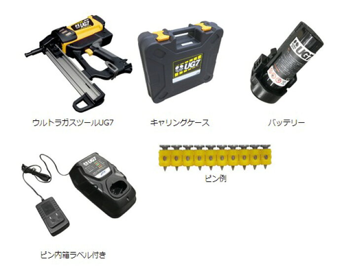 楽天市場】JPF UG7 ウルトラガスツール ガス式鋲打ち機 コンクリート 