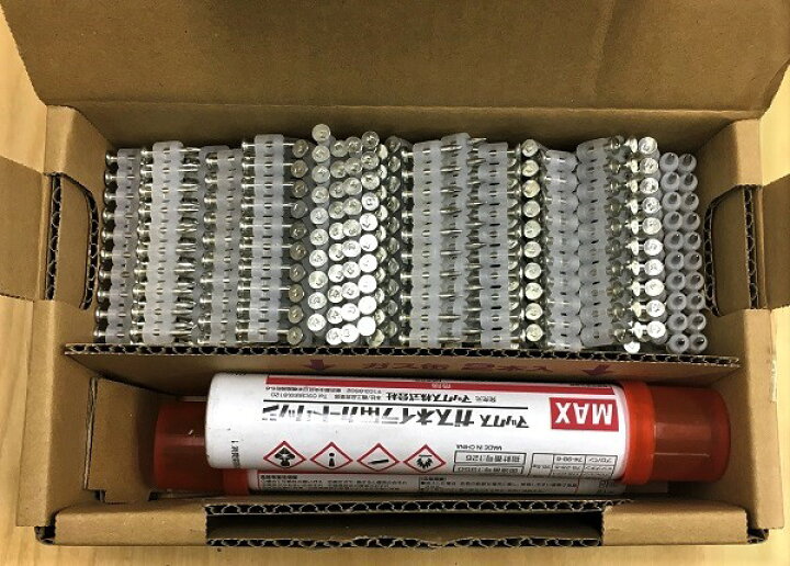 楽天市場】マックス CP-719V6-G2(A) ガスピン 19mm 1000本入 ガス缶 