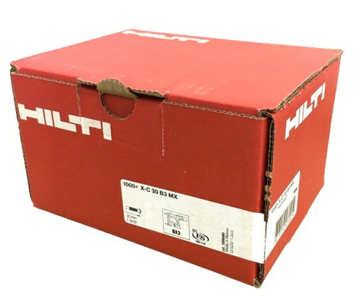 楽天市場】HILTI ヒルティ BX 3用ピン (連発) X-C 30 B3 MX (1000本 