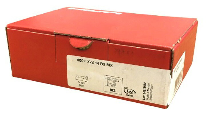 楽天市場】HILTI ヒルティ BX 3用ピン (連発) X-S 14 B3 MX (400本 