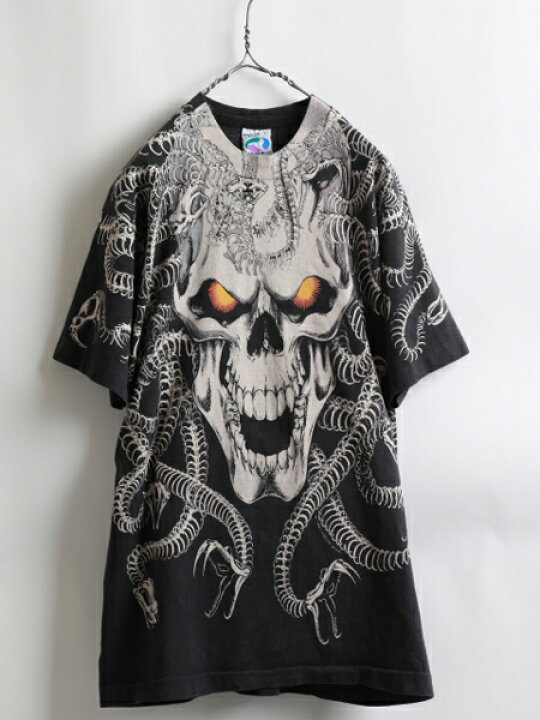 楽天市場】90s USA製 人気の黒 ☆ Liquid Blue リキッドブルー スカル  