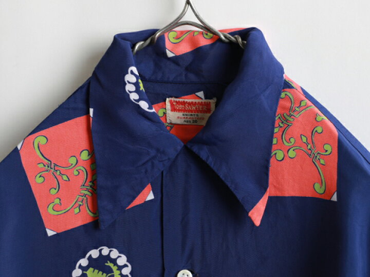 楽天市場】50s ☆ Tom Sawyer トムソーヤー 柄 レーヨン 開襟 長袖  