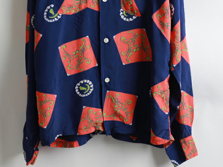 楽天市場】50s ☆ Tom Sawyer トムソーヤー 柄 レーヨン 開襟 長袖  