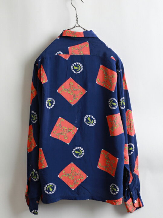 楽天市場】50s ☆ Tom Sawyer トムソーヤー 柄 レーヨン 開襟 長袖  