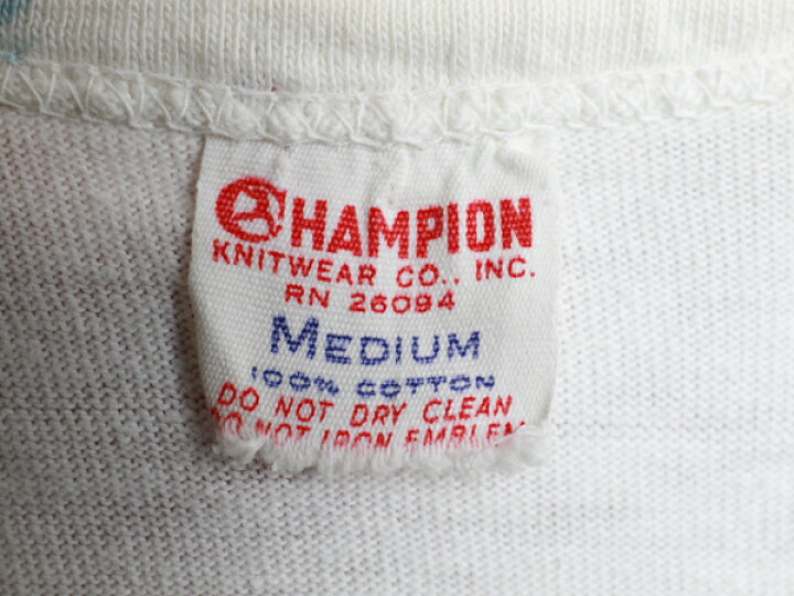 楽天市場】60s ☆ Champion チャンピオン 染み込み ナンバリング 