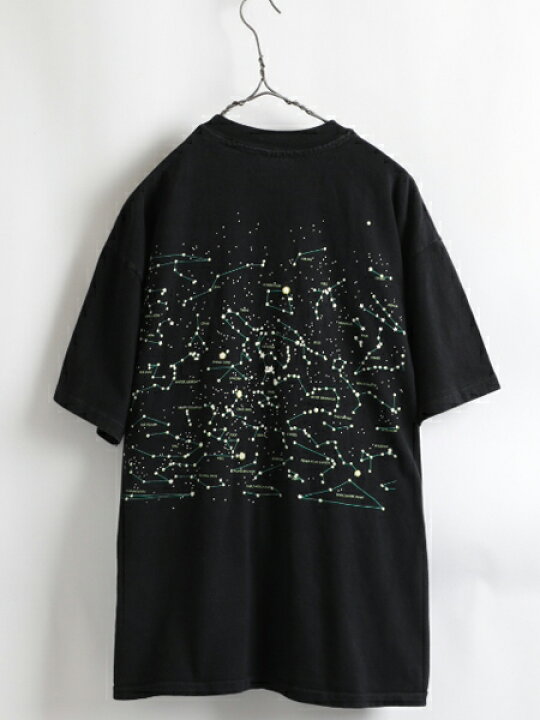 楽天市場】90s USA製 ☆ HEAVENLY BODIES 星座 総柄 両面 プリント 
