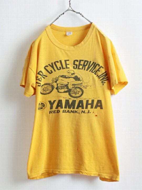 楽天市場】70s USA製 ☆ YAMAHA ヤマハ 染み込み プリント 半袖 