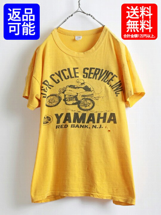 楽天市場】70s USA製 ☆ YAMAHA ヤマハ 染み込み プリント 半袖 