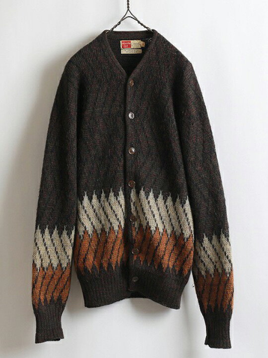 ビンテージ モヘアカーディガン ミルウォーキーニット 