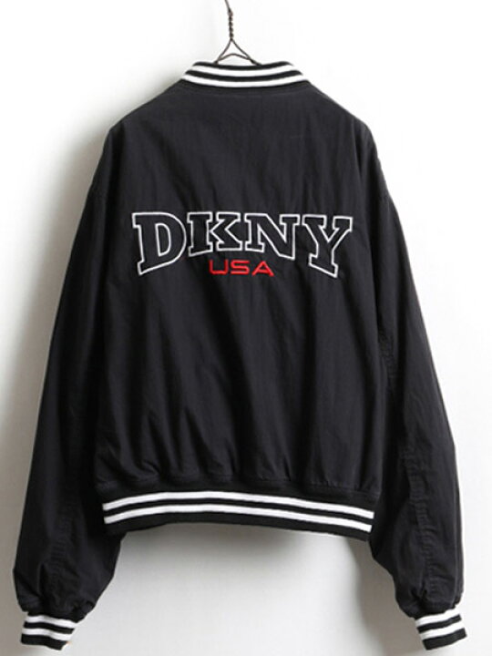 楽天市場】90s □ DKNY ダナキャラン フルジップ ライナー付 コットン 