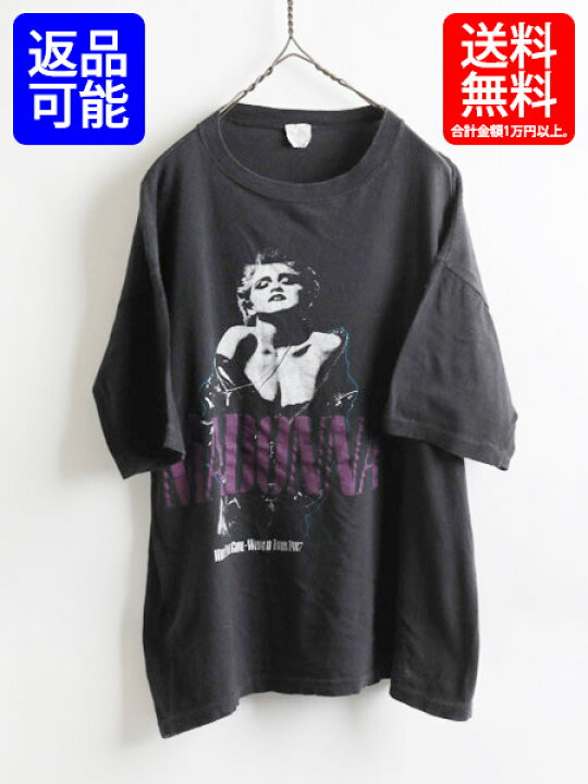 マドンナ•ワールドツアー会場限定希少Tシャツスーパー貴重品 マドンナのTシャツ、ヴィンテージのレアツアーの白いTシャツ、1980年代、1990年代、 80年代、マイケル・ジャクソン、シェール、シンディ・ローパー、ブリトニー・スピアーズ、レディー・ガガ、ルポール - Etsy 日本 貴重　80年代　マドンナTシャツ