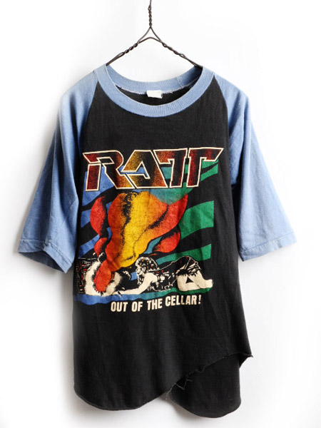 販売割引商品 【美品】80s ロックT USA製 バンドTシャツ ラット RATT Tシャツ/カットソー(半袖/袖なし)