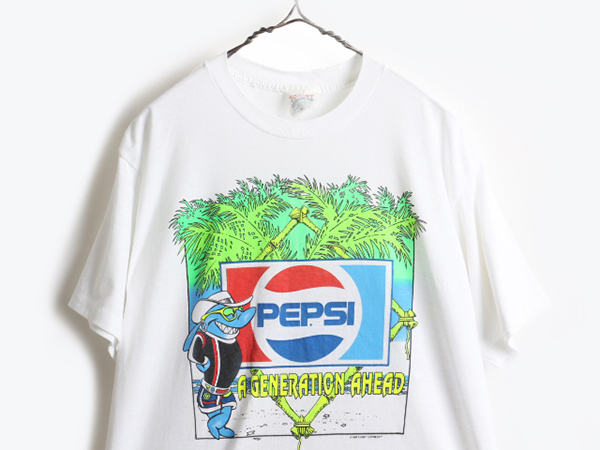 楽天市場】90's USA製 □ ペプシ コーラ ロゴ プリント 半袖 Tシャツ