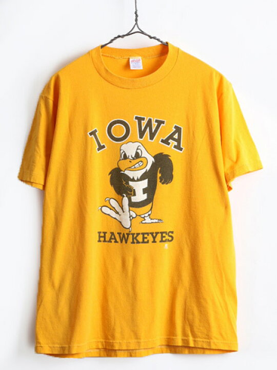 Iowa Hawks アメリカンフットボールTシャツ 80’s USA製