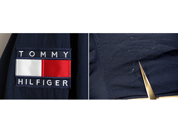 楽天市場】90s □ トミーヒルフィガー 袖刺繍 収納フード フルジップ