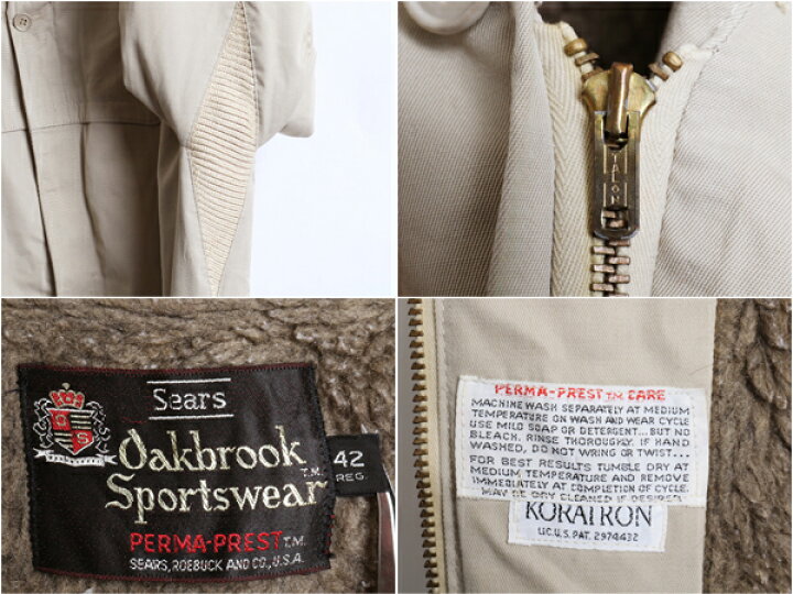 楽天市場】60s 70s ビンテージ ☆ Sears Oakbrook Sportswear シアーズ  